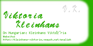 viktoria kleinhans business card